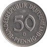  ФРГ. 50 пфеннигов 1985 год. (D) 