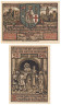  Бона. Германия. Айзенах (Эйзенах) 50 пфеннигов 1921 год. Мартин Лютер в школьном хоре. Нотгельд, с литерой U. (XF) 