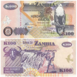 Бона. Замбия 100 квач 2006 год. Орлан-крикун. (Пресс)