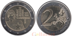 Словения. 2 евро 2011 год. 100 лет со дня рождения Франца Розмана - Стане.