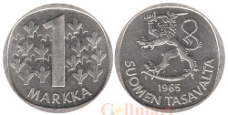Финляндия. 1 марка 1965 год. Герб.