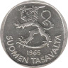  Финляндия. 1 марка 1965 год. 