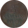  Швеция. 1/2 скиллинга 1802 год. 
