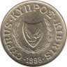  Кипр. 1 цент 1998 год. Стилизованная птица. 