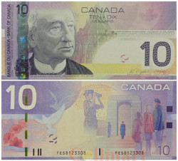 Бона. Канада 10 долларов 2005 год. Джон Александер Макдональд. (VF)
