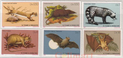 Набор марок. Сан-Томе и Принсипи. Млекопитающие. 6 марок.