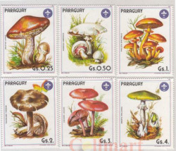 Набор марок. Парагвай. Грибы (1985). 6 марок.