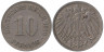  Германская империя. 10 пфеннигов 1910 год. (D) 