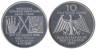  Германия (ФРГ). 10 марок 1995 год. 150 лет со дня рождения Вильгельма Конрада Рентгена. 
