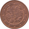  Германия. 2 евроцента 2009 год. Дубовые листья. (D) 