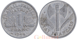 Франция. 1 франк 1944 год. Режим Виши. (B)