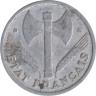  Франция. 1 франк 1944 год. Режим Виши. (B) 
