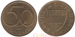 Австрия. 50 грошей 1967 год. Щит.
