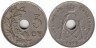  Бельгия. 5 сантимов 1925 год. ROYAUME DE BELGIQUE 