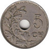  Бельгия. 5 сантимов 1925 год. ROYAUME DE BELGIQUE 