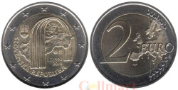 Словакия. 2 евро 2018 год. 25 лет Словакии.