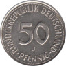  ФРГ. 50 пфеннигов 1989 год. (J) 