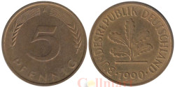 ФРГ. 5 пфеннигов 1990 год. (A)
