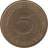  ФРГ. 5 пфеннигов 1990 год. (A) 