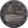  Германия. 2 евро 2026 год. Бремен, музей климатических зон. (G) 