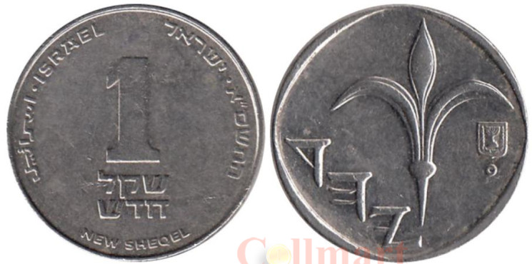  Израиль. 1 новый шекель 2001 год. 