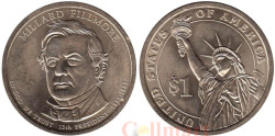 США. 1 доллар 2010 год. 13-й президент  Миллард Филлмор (1850-1853). (D)