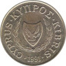  Кипр. 5 центов 1991 год. Бык. 