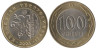  Казахстан. 100 тенге 2003 год. 10 лет национальной валюте, Петух. 