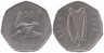  Ирландия. 50 пенсов 1981 год. Вальдшнеп. 