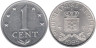  Нидерландские Антильские острова. 1 цент 1985 год. Герб. 