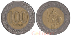 Албания. 100 леков 2000 год. Царица Тевта.