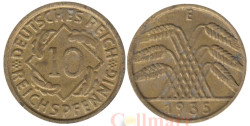 Германия (Веймарская республика). 10 рейхспфеннигов 1935 год. Колосья. (E)