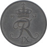  Дания. 2 эре 1957 год. Король Фредерик IX. 