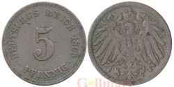 Германская империя. 5 пфеннигов 1899 год. (A)