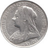  Великобритания. 1 крона 1897 год. Королева Виктория. (LXI) 