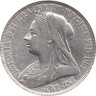  Великобритания. 1 крона 1897 год. Королева Виктория. (LXI) 