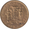  Ямайка. 1/2 пенни 1965 год. Королева Елизавета II. 