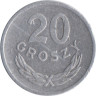  Польша. 20 грошей 1971 год. Герб. 