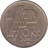  Норвегия. 10 крон 2002 год. 