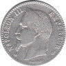  Франция. 50 сантимов 1866 год. Наполеон III. (А) 