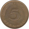  ФРГ. 5 пфеннигов 1991 год. (A) 