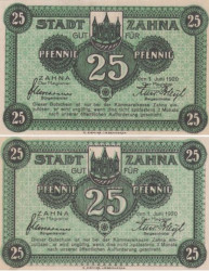 Бона. Германия. Цана 25 пфеннигов 1920 год. Нотгельд. (XF)