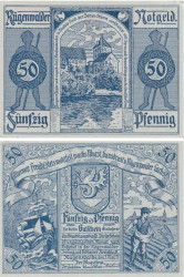 Бона. Германия (Польша). Рюгенвальде (Дарлово) 50 пфеннигов 1921 год. Нотгельд. (VF)