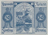  Бона. Германия (Польша). Рюгенвальде (Дарлово) 50 пфеннигов 1921 год. Нотгельд. (VF) 