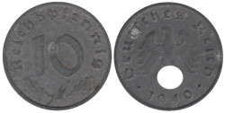 Германия - Третий рейх. 10 рейхспфеннигов 1940 год. (A)