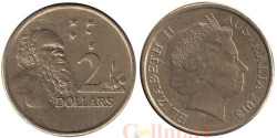 Австралия. 2 доллара 2013 год. Абориген.