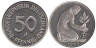  ФРГ. 50 пфеннигов 1989 год. (F) 