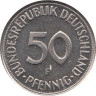  ФРГ. 50 пфеннигов 1989 год. (F) 