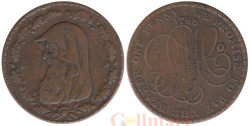 Великобритания. Остров Англси. 1 пенни 1788 год. Друид. (токен)