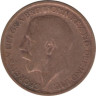  Великобритания. 1/2 пенни 1917 год. Король Георг V. 